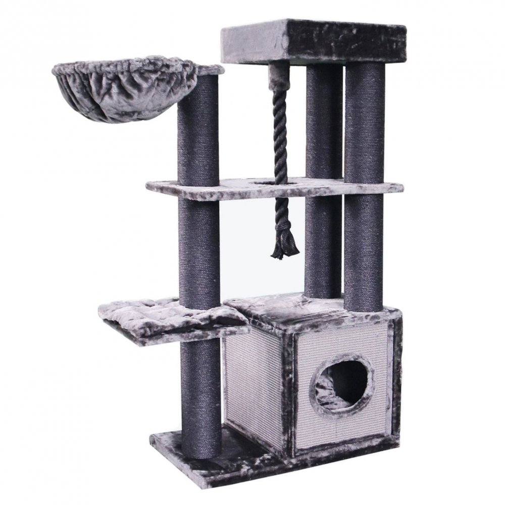 luxury-cat-tree-for-big-cats-in-gray-1000x1000 اسکرچر گربه