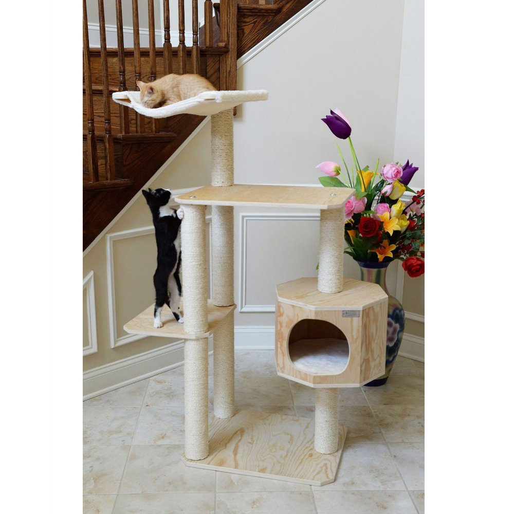 wooden-cat-furniture-two-cats-1000x1000h اسکرچر گربه مدل S249